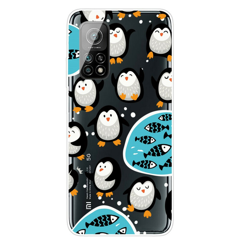 Xiaomi Mi 10T / 10T Pro Cover Pinguine und Fische