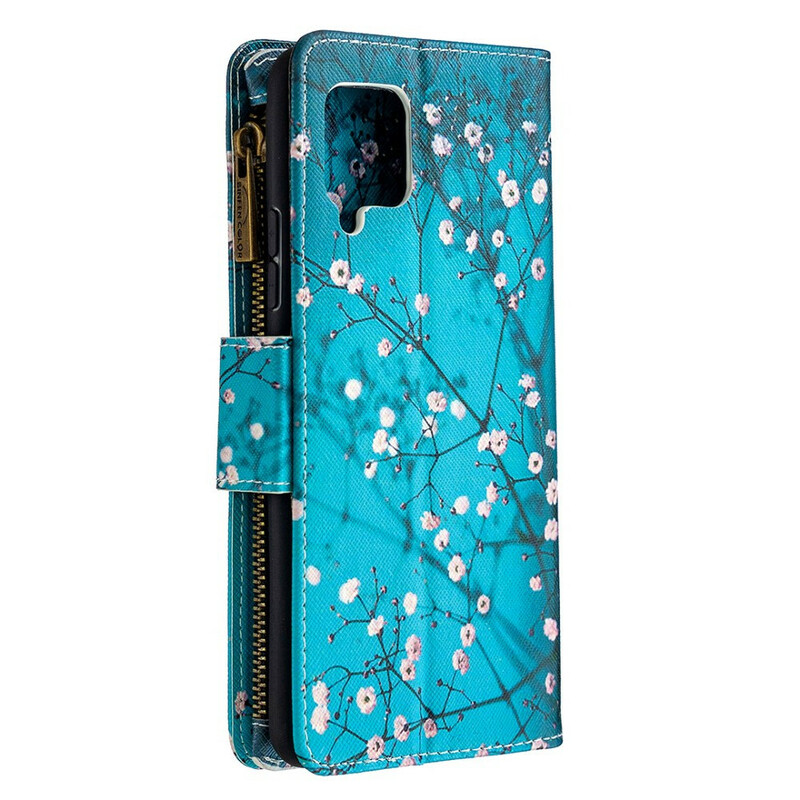 Samsung Galaxy A42 5G Tasche mit Reißverschluss Baum