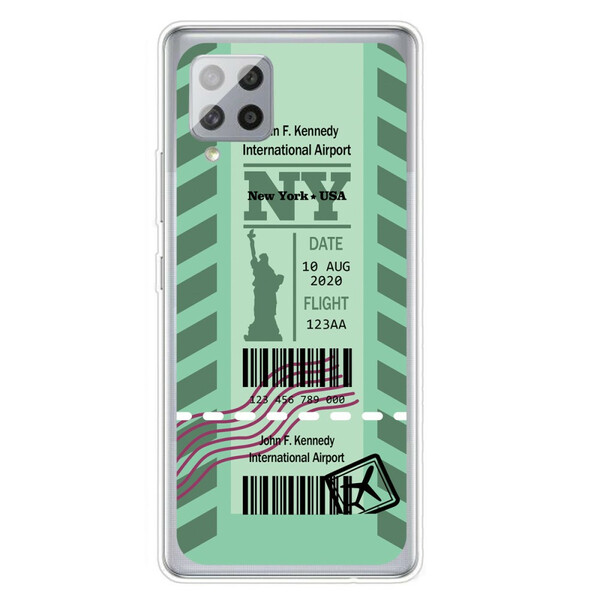 Samsung Galaxy A42 5G Boarding Pass to New York Cover