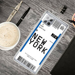 Samsung Galaxy A42 5G Boarding Pass to New York Cover
