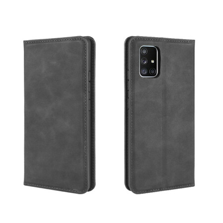 Flip Cover Samsung Galaxy A51 5G Softleder-Effekt