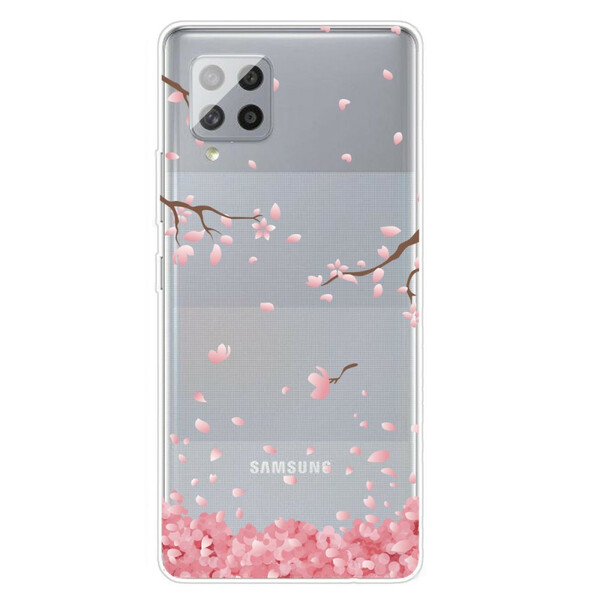 Samsung Galaxy A42 5G Branches Blumen Cover