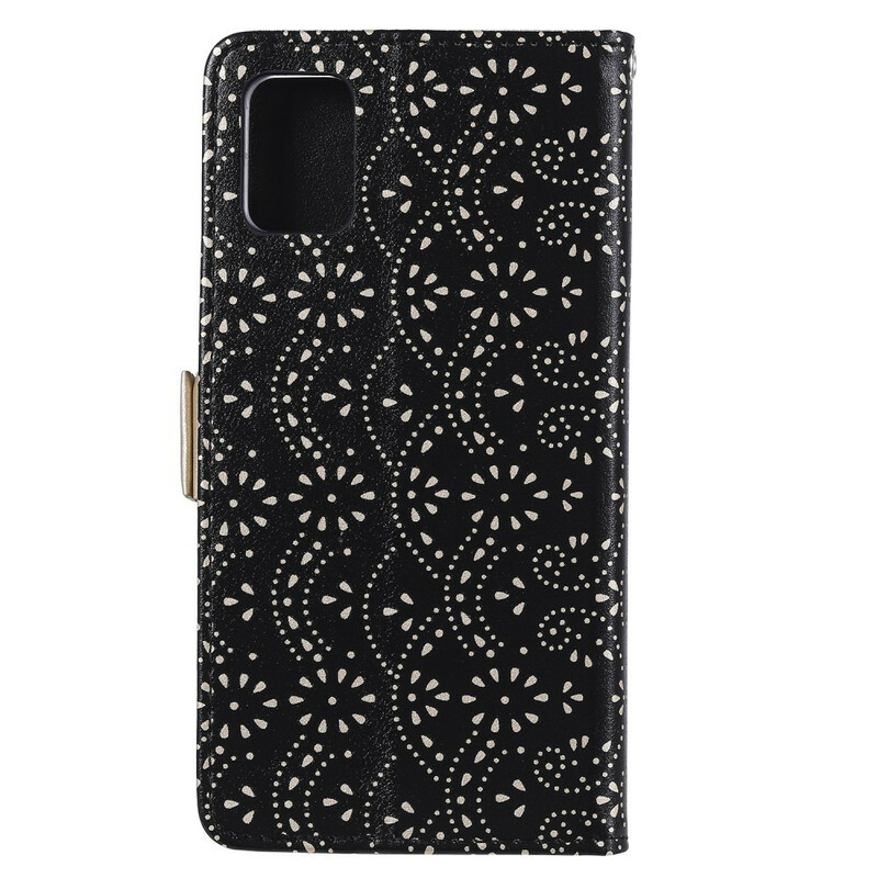 Samsung Galaxy A51 5G Lace RiemenGeldbörse Tasche
