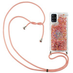 Samsung Galaxy A51 5G Glitter Cover mit Kordel