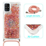 Samsung Galaxy A51 5G Glitter Cover mit Kordel