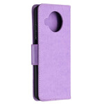 Xiaomi Mi 10T Lite Tasche Gedruckte Schmetterlinge mit Riemen