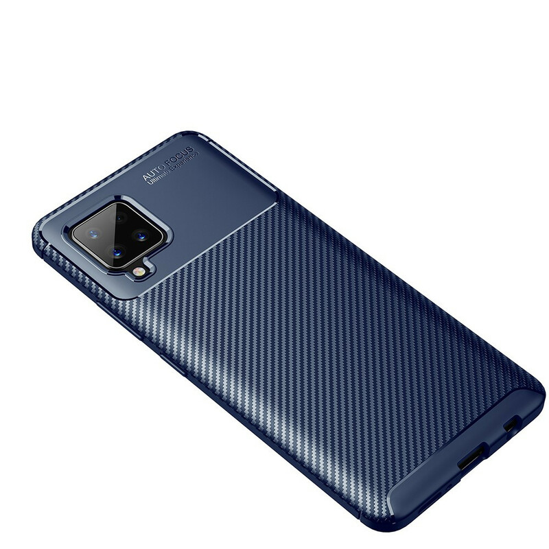 Samsung Galaxy A42 5G Cover Flexible Kohlefaser Texture