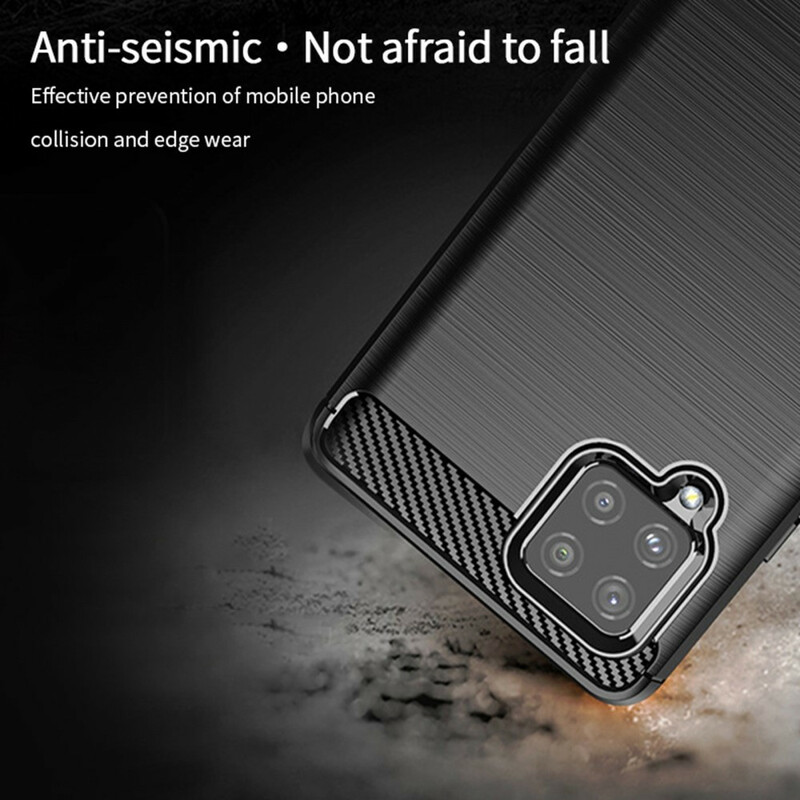 Samsung Galaxy A42 5G Kohlefaser Cover Gebürstet MOFI