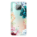 Xiaomi Mi 10T Lite Transparent Aquarell Blumen Cover