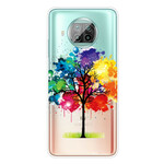Xiaomi Mi 10T Lite Transparent Aquarell Baum Cover