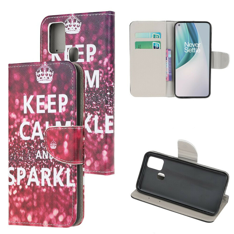 OnePlus Nord N10 Keep Calm and Sparkle Hülle