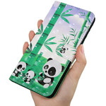 Samsung Galaxy A20s Hülle Panda-Familie