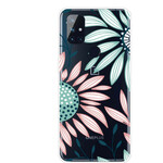 OnePlus Nord N10 Transparent Cover Eine Blume
