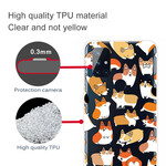 OnePlus Nord N10 Transparent Multiple Dog Cover