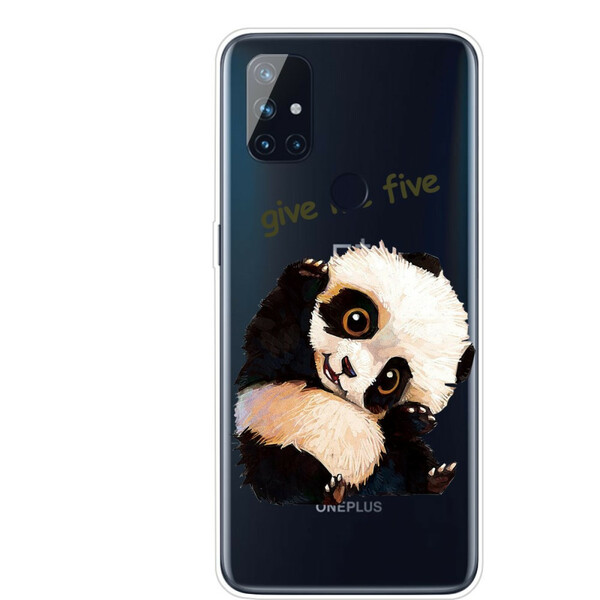 OnePlus Nord N10 Transparent Panda Give Me Five Cover