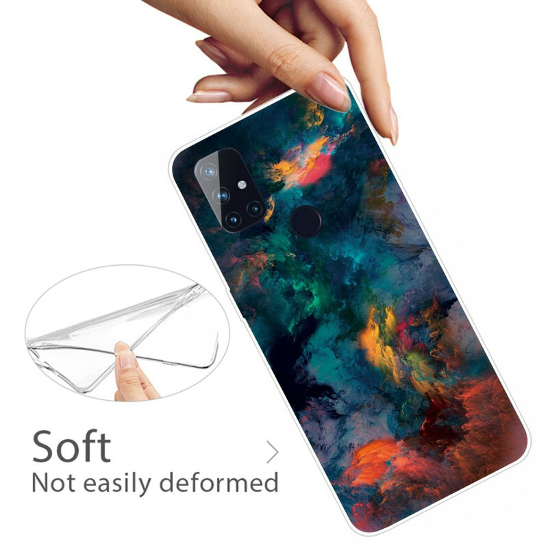 OnePlus Nord N10 Cover Bunte Wolken