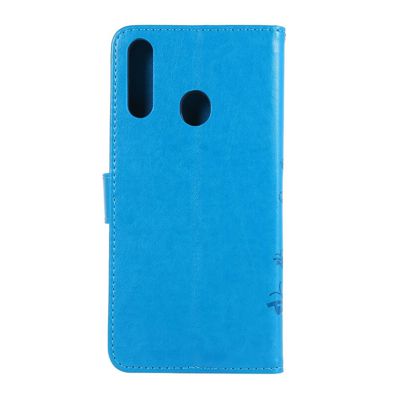 Samsung Galaxy A20s Hülle Schmetterlinge und Blumen
