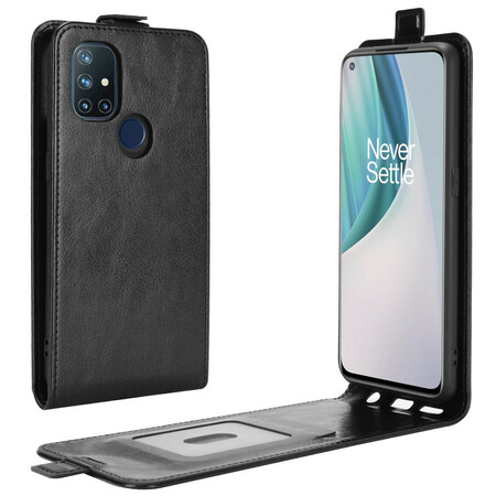 Hülle OnePlus Nord N10 Lederoptik Vertikale Klappe