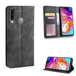 Flip Cover Samsung Galaxy A20s Vintage-Leder-Effekt Stilisiert