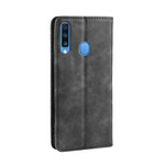 Flip Cover Samsung Galaxy A20s Vintage-Leder-Effekt Stilisiert