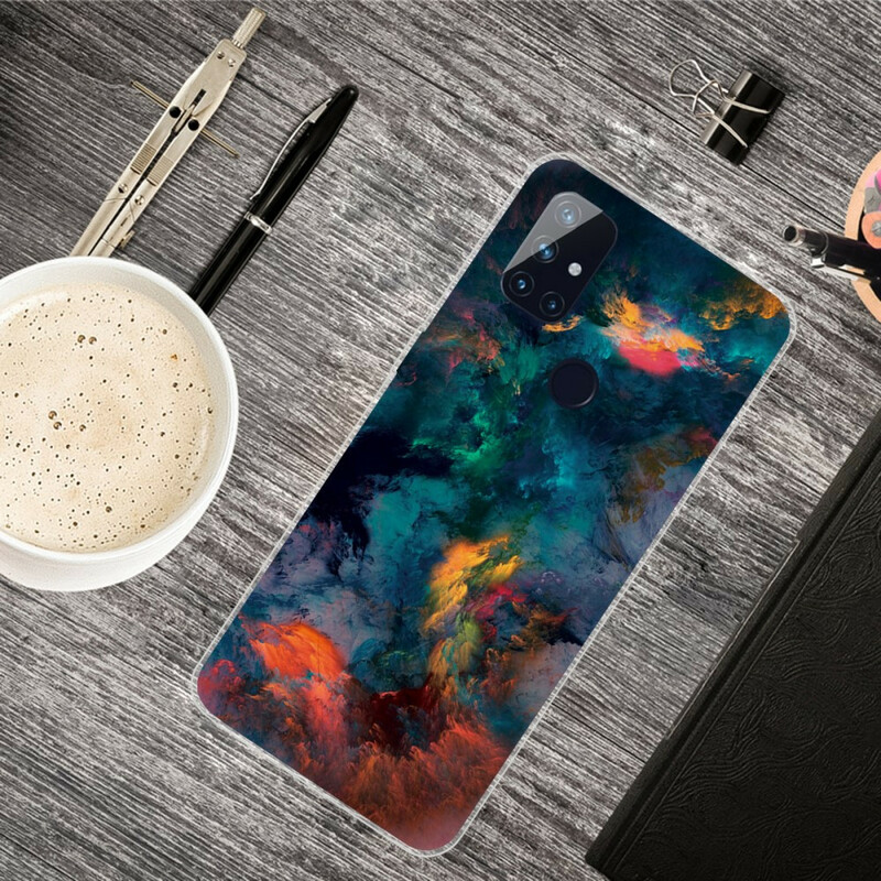 OnePlus Nord N100 Cover Bunte Wolken
