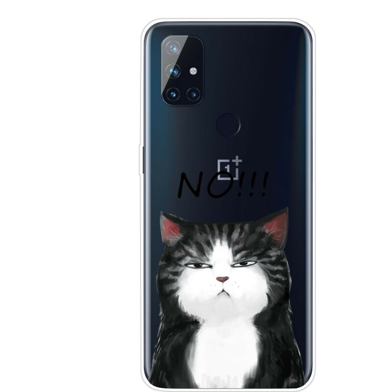 Cover OnePlus Nord N100 Die Katze, die Nein sagt