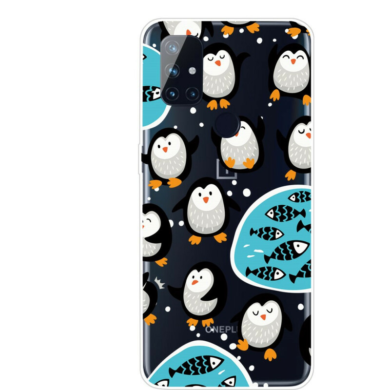 OnePlus Nord N100 Cover Pinguine und Fische