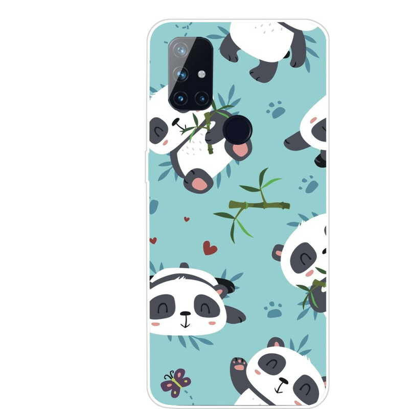 Cover OnePlus Nord N100 Haufen von Pandas