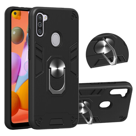 Samsung Galaxy M11 Abnehmbares Cover mit Ringhalterung