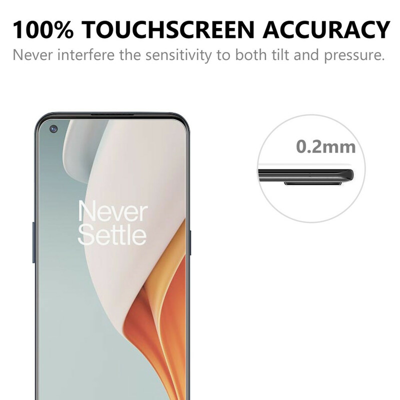 Schutz aus gehärtetem Glas Arc Edge (0,2 mm) für den Bildschirm des OnePlus Nord N100