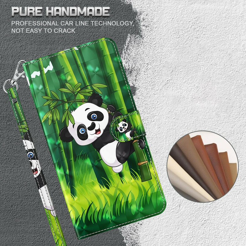Huawei P Smart 2021 Hülle Panda und Bambus