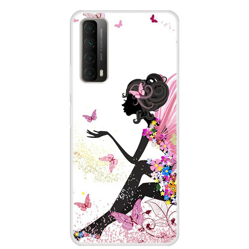 Huawei P Smart 2021 Butterfly Lady Cover