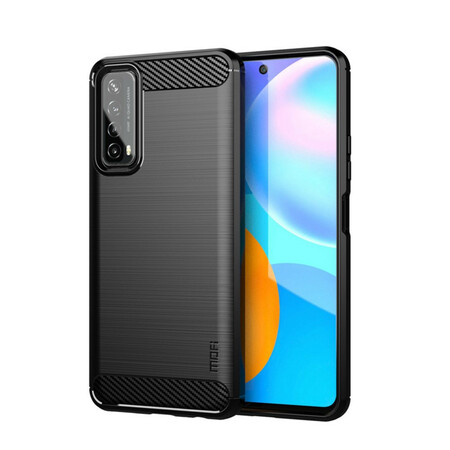 Huawei P Smart 2021 Kohlefaser Cover Gebürstet MOFI