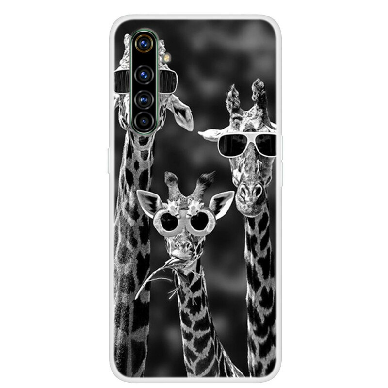Realme 6 Giraffen mit Brille Cover