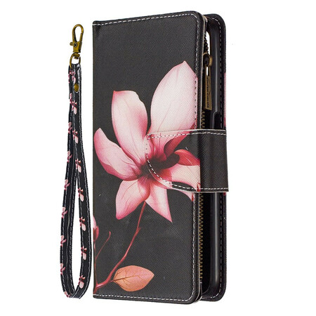 Realme 6 Tasche mit Reißverschluss Blume