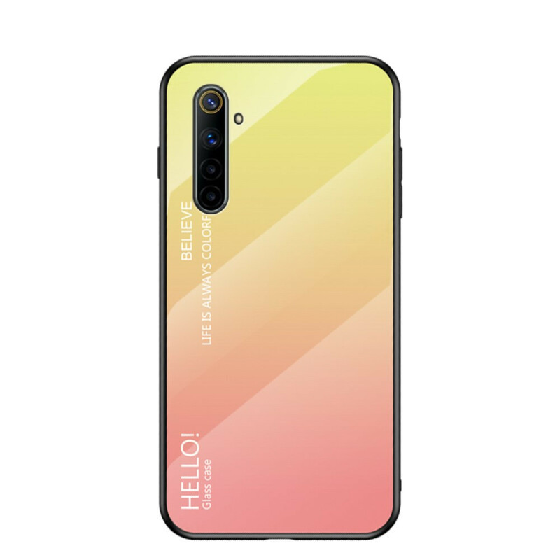 Hülle Realme 6 Tempered Glass Hello