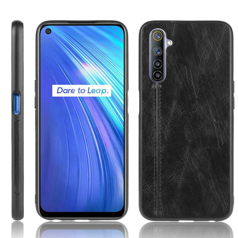 Hülle Realme 6 Style Leder Nähte