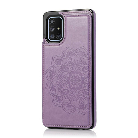 Samsung Galaxy A51 Cover Kartenhalter Druck Mandala