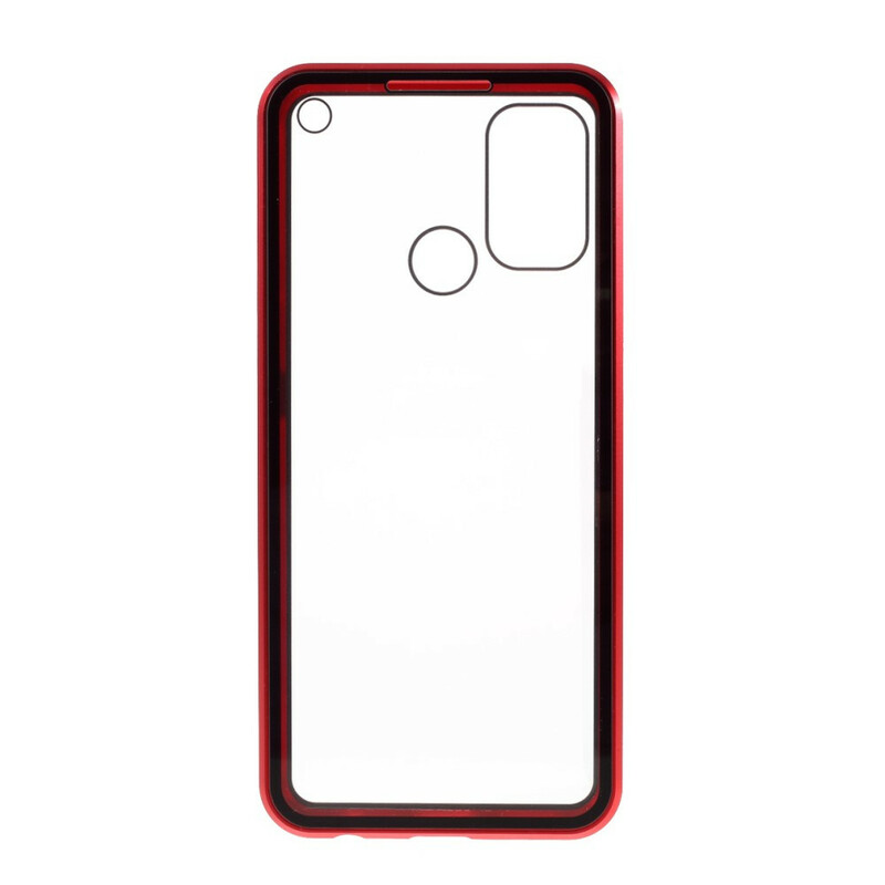 Cover Oppo A53 / A53s Vorder- und Rückseite Panzerglas und Metall