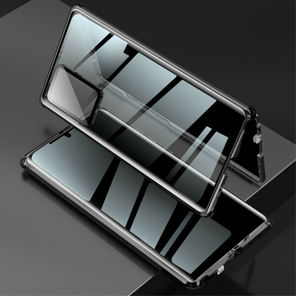 Samsung Galaxy Note 20 Ultra Kanten Metall und gehärtetes Glas Cover