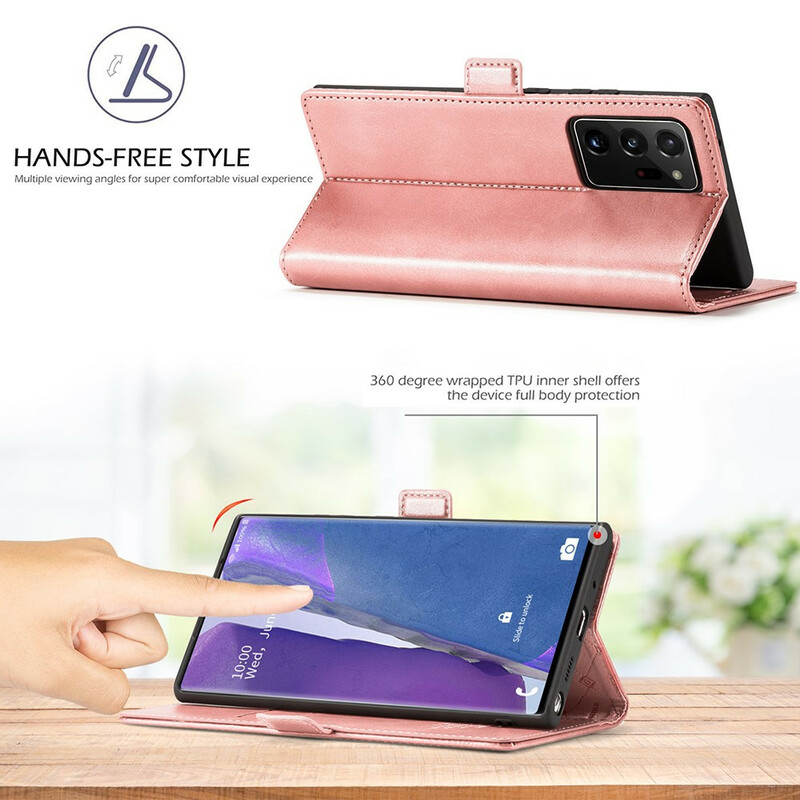 Flip Cover Samsung Galaxy Note 20 Ultra LC.IMEEKE Lederoptik