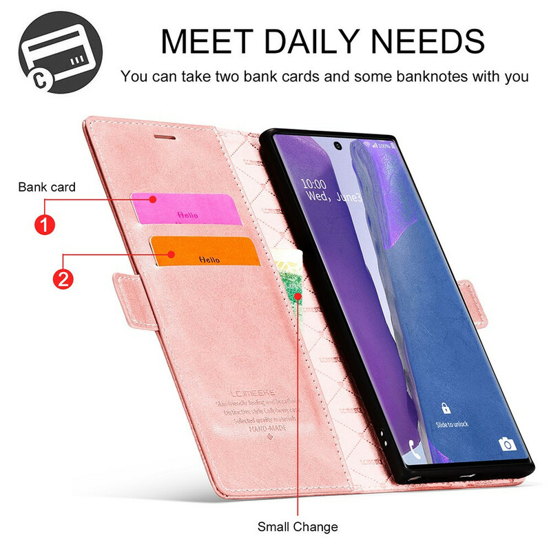Flip Cover Samsung Galaxy Note 20 Ultra LC.IMEEKE Lederoptik