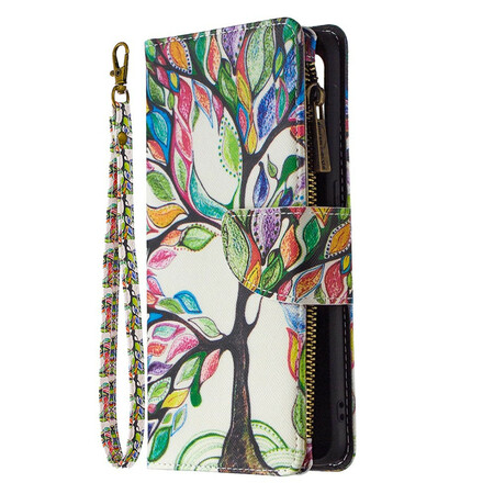 Tasche Oppo Find X2 Lite Reißverschlusstasche Baum