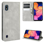 Flip Cover Samsung Galaxy A10 Vintage-Leder-Effekt Stilisiert