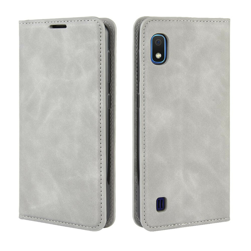 Flip Cover Samsung Galaxy A10 Vintage-Leder-Effekt Stilisiert