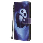 Samsung Galaxy A10 Panda Space Tasche mit Riemen