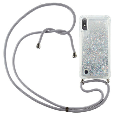 Samsung Galaxy A10 Glitter Cover mit Kordel