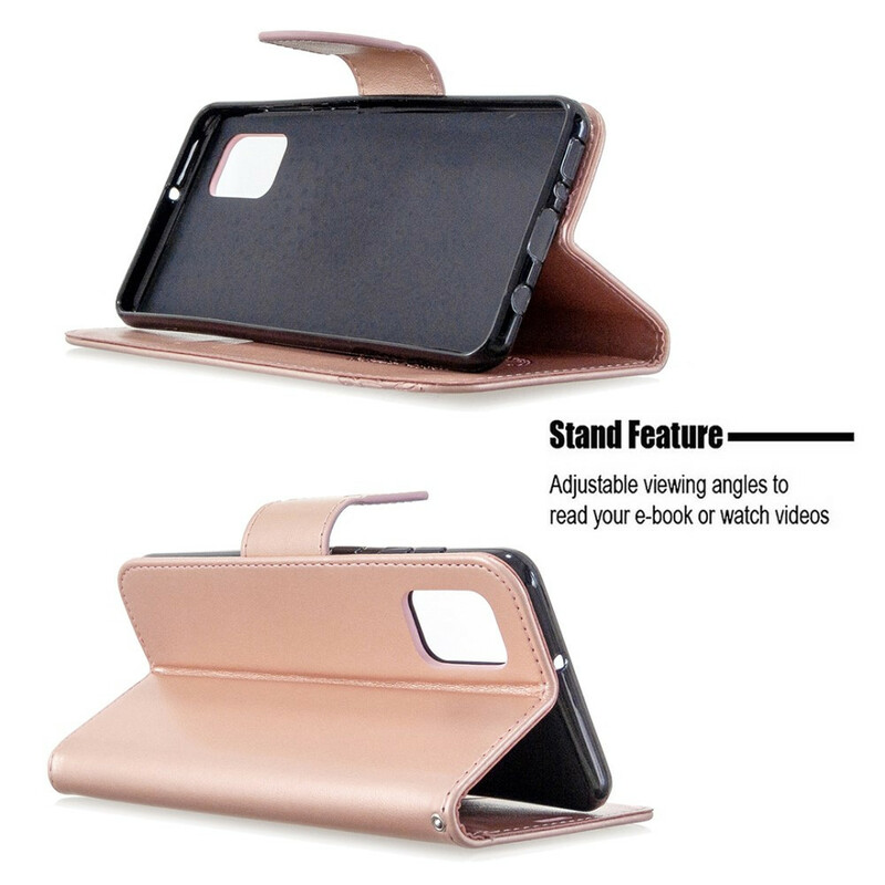 Samsung Galaxy A31 Hülle Die Fliegenden Schmetterlinge mit Lanyard