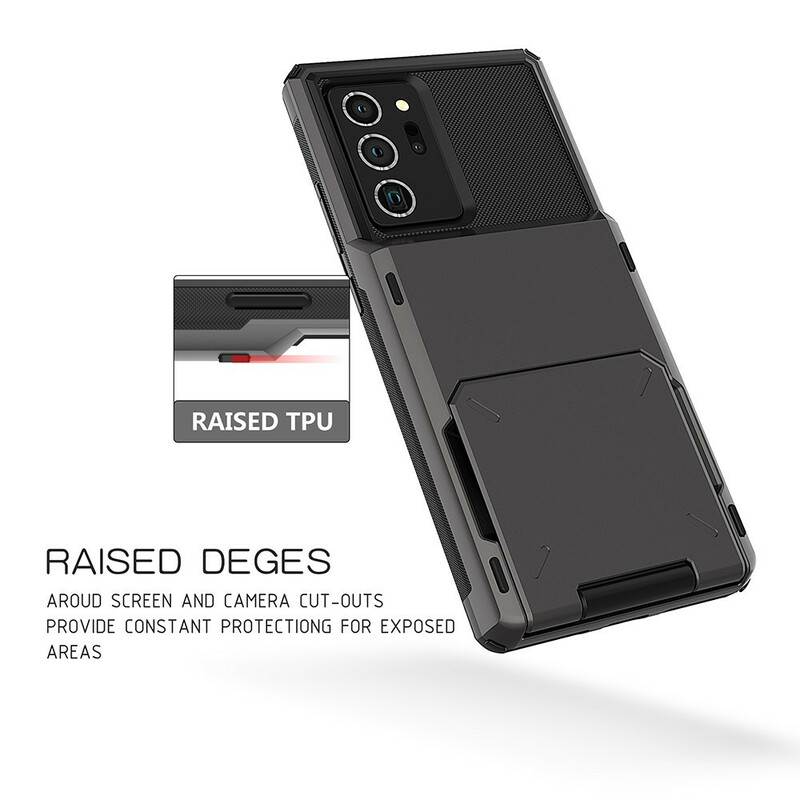 Samsung Galaxy Note 20 Ultra Cover Kartenhalter mit Trap und Halterung