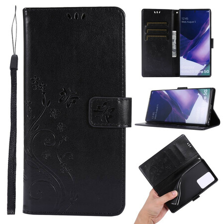 Hülle Samsung Galaxy Note 20 Ultra Schmetterlinge im Wind